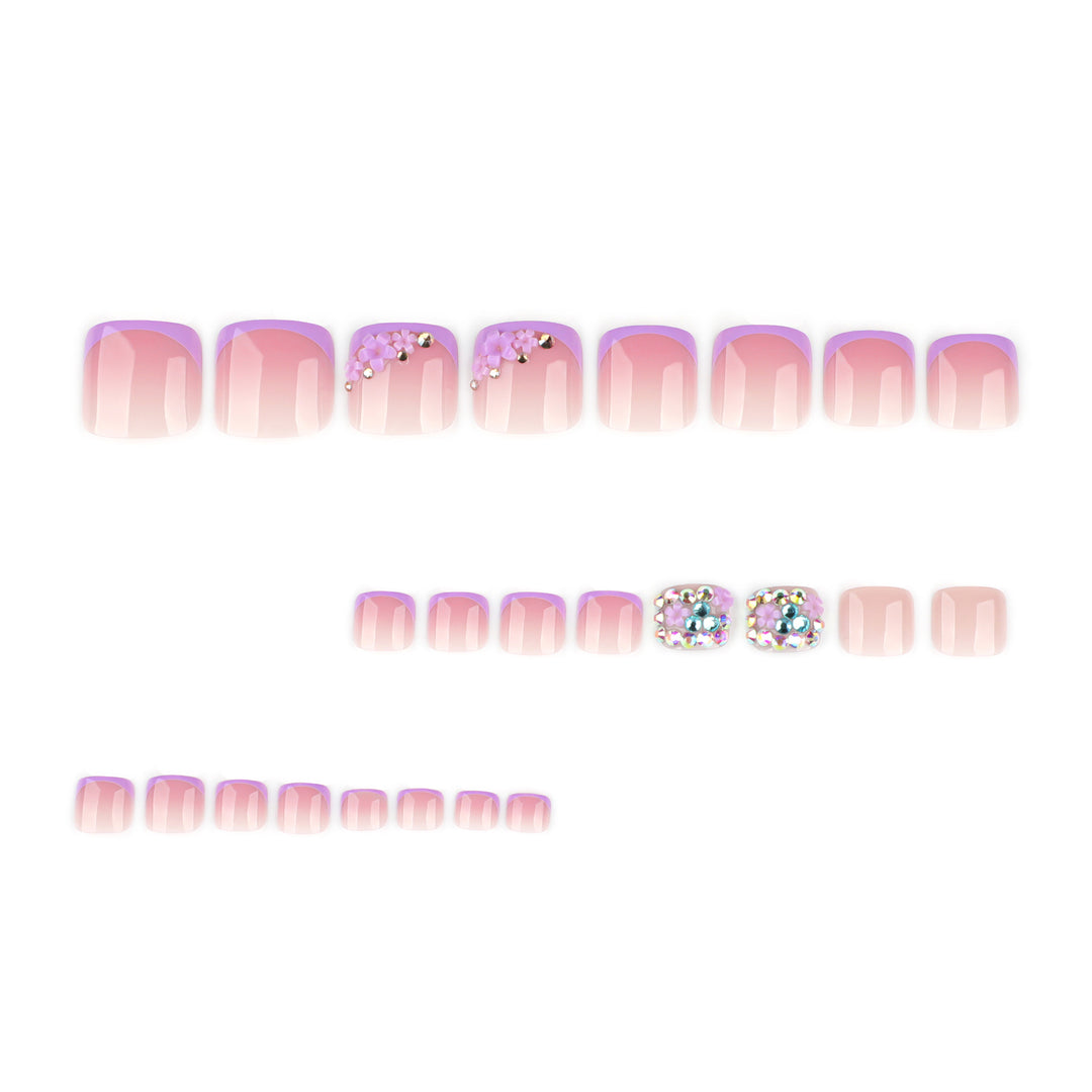Artful nail design with elegant glitter accent Bowlift