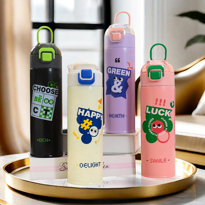 Women's insulated drinking bottle with practical flip lid Bowlift