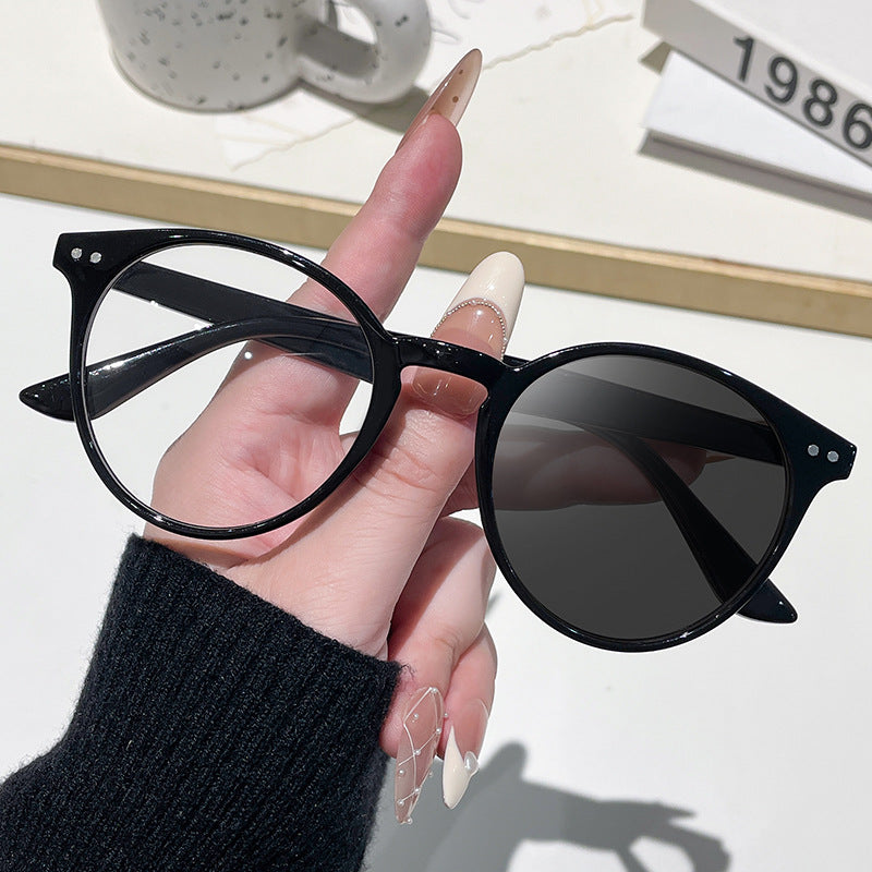 Women Cat-Eye Sunglasses with Transparent Frame Bowlift
