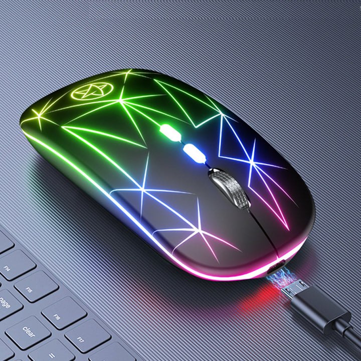 Bluetooth Gaming Mouse with Dual Mode and RGB Lighting Bowlift