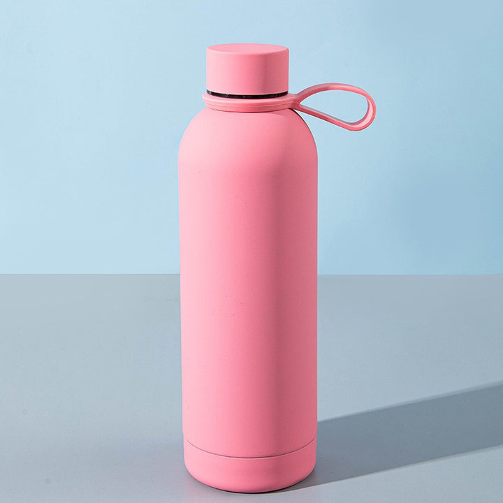 Ladies stylish stainless steel drinking bottle with innovative closure Bowlift