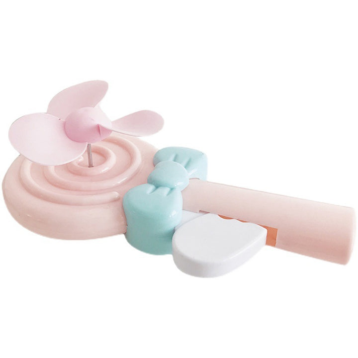 Women's Portable Hand Fan in Candy Shape Design Bowlift