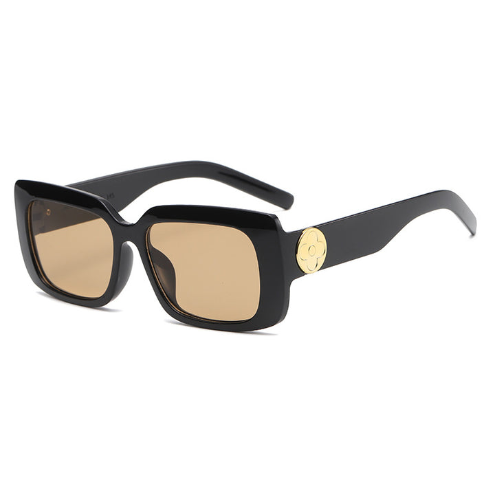 Women's Oversized Sunglasses with Luxurious Transparent Frame Bowlift