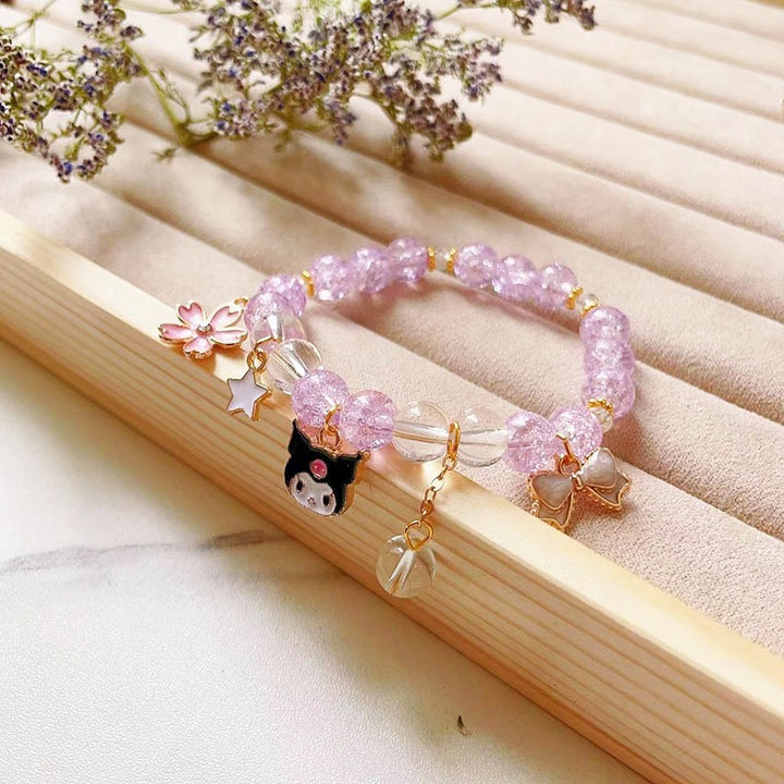 Elegant bracelet with animal and glitter pendants Bowlift
