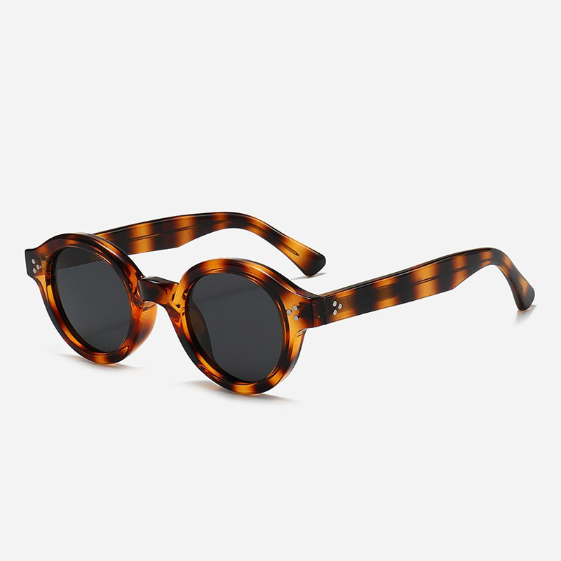Women's Fashion Round Sunglasses with Stylish Accents Bowlift