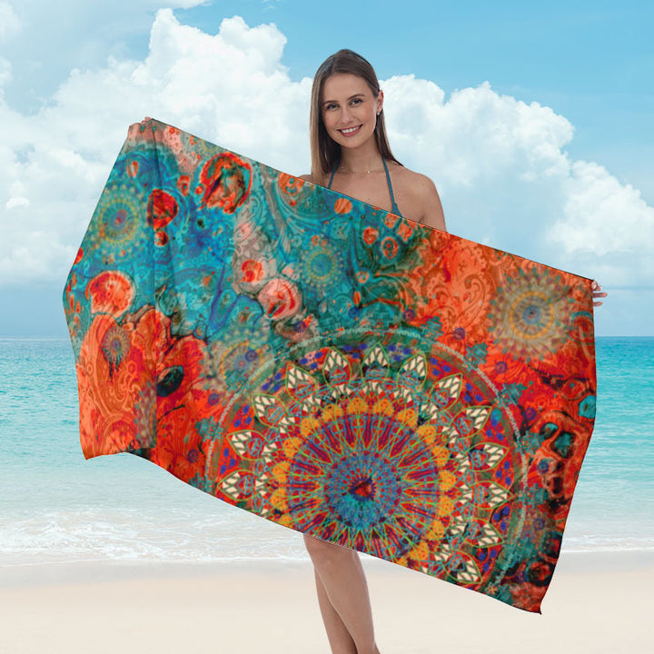 Beach towel with striking surf design Bowlift