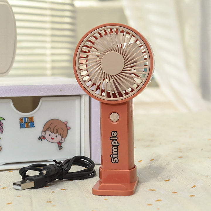 Women's portable mini hand fan with USB connection and ergonomic design Bowlift