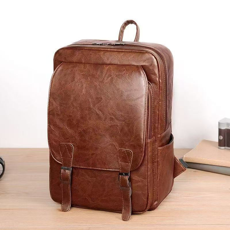 Leather Laptop Backpack Bowlift