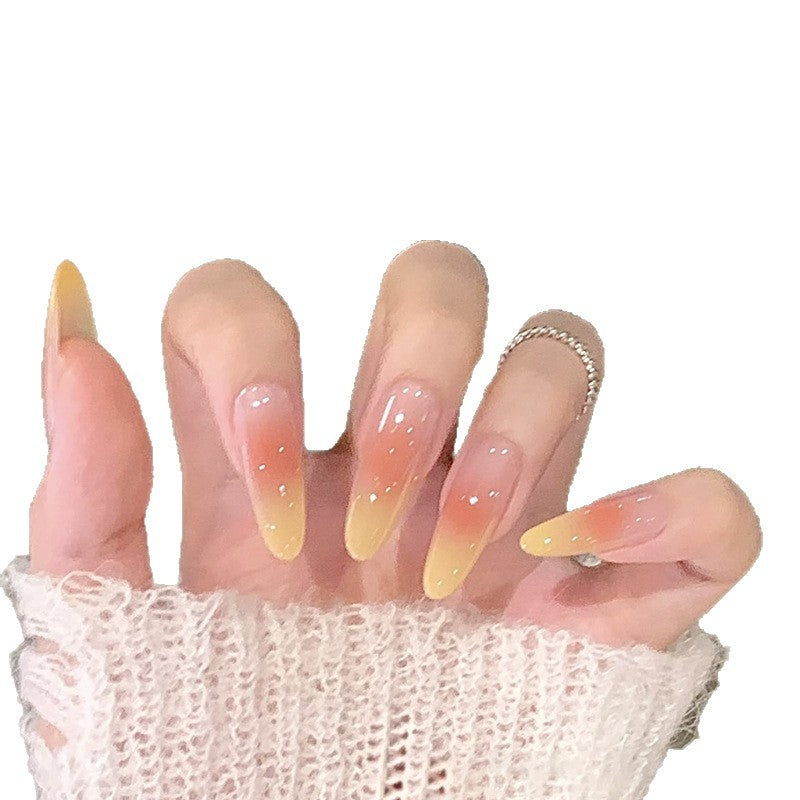Press-On Nail Tips with Ombre Design Bowlift