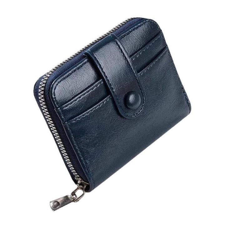 Compact Zippered Card Wallet Bowlift