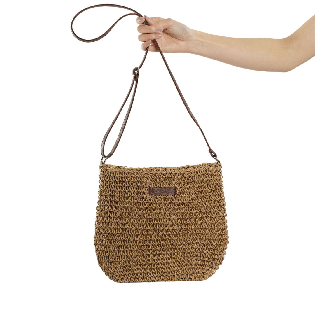 Handcrafted Rattan Crossbody Bag Bowlift