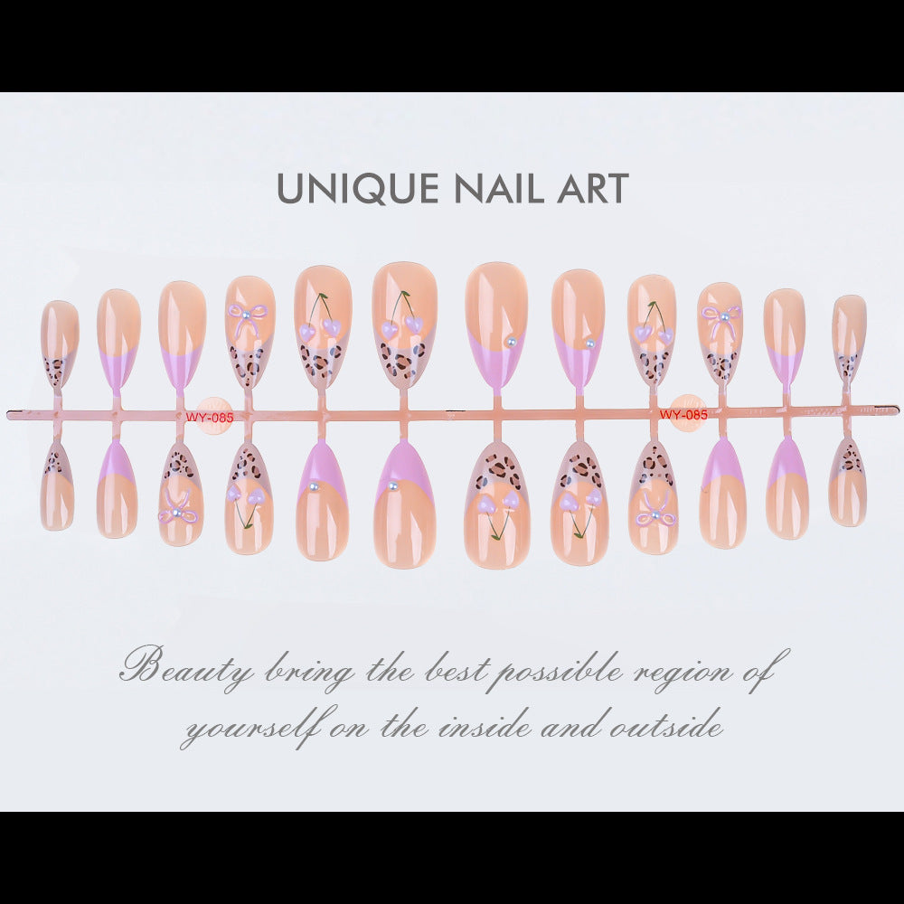 Artistic Press-On Nail Design Set Bowlift