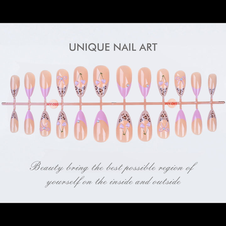 Artistic Press-On Nail Design Set Bowlift