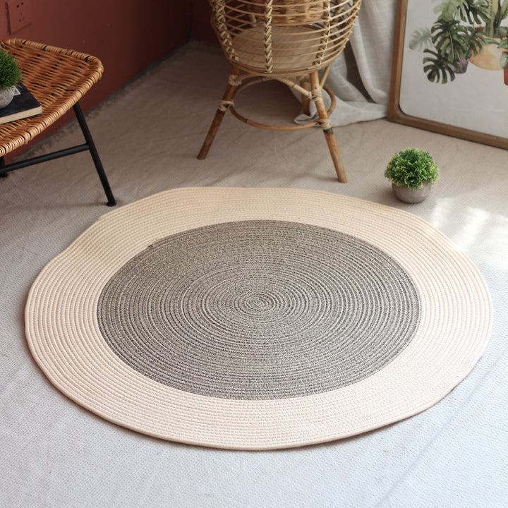 Round woven rug Bowlift