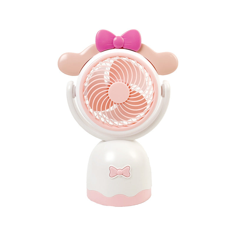 Ladies Portable Hand Fan with Cute Cat Ear Design Bowlift