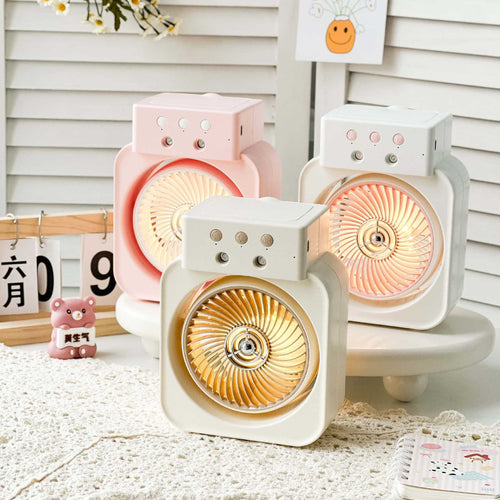 Women's Portable Mini Fan with USB Charging Function and Flexible Tilt Angle Bowlift