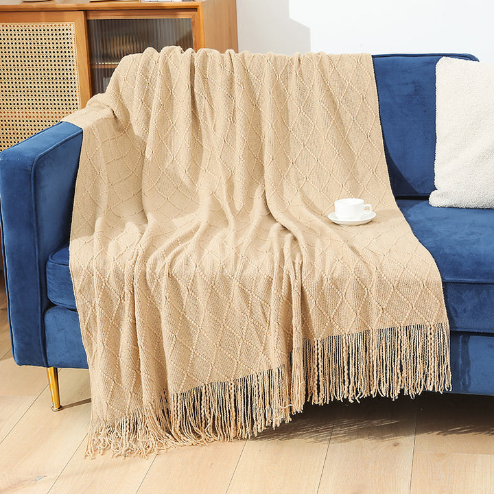 Ladies cozy knit blanket Bowlift
