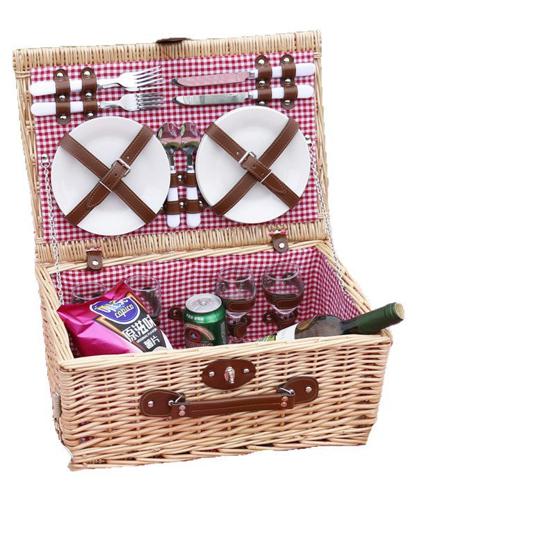 Women's picnic basket with integrated cutlery set and cooling compartment Bowlift