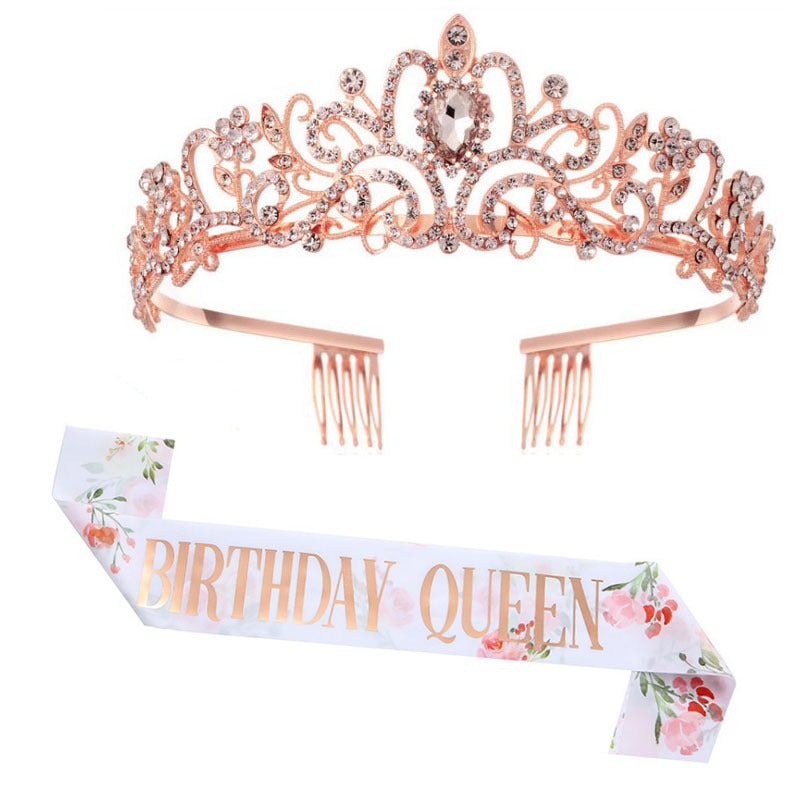 Women's Festive Crown with Elegant Sash Bowlift