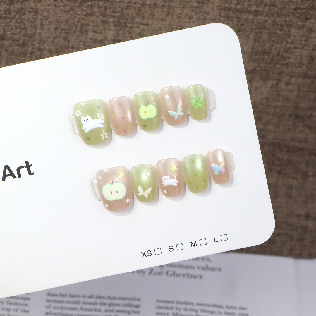 Whimsical Animal Print Press-On Nail Set Bowlift