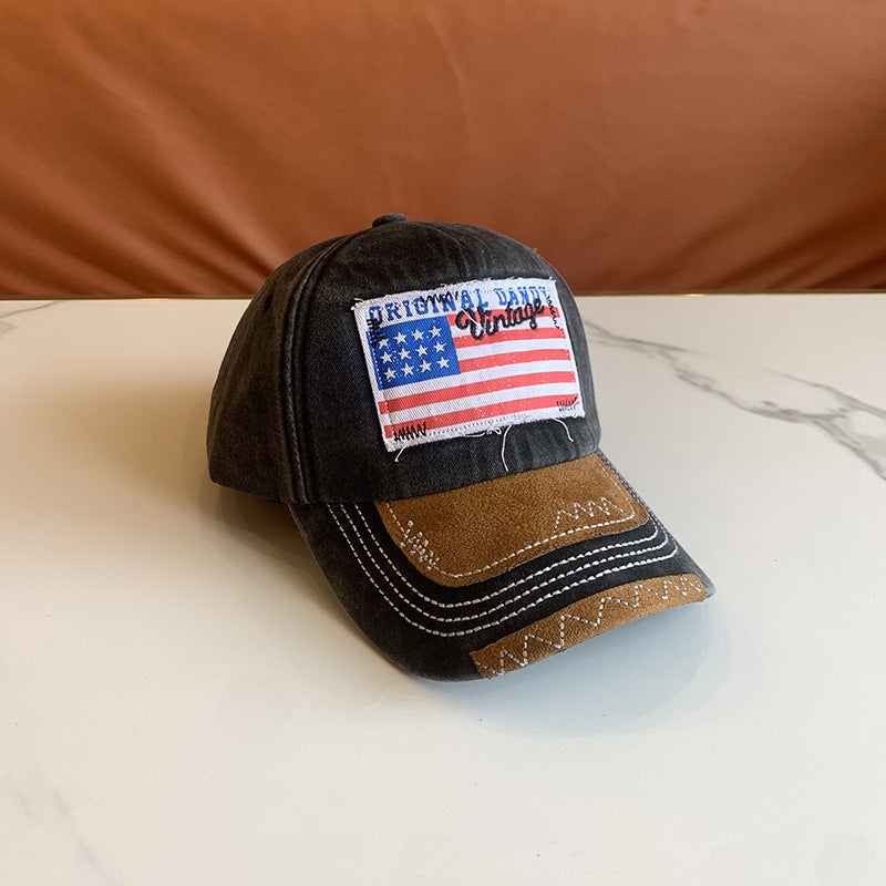Women's Vintage-Inspired Distressed Baseball Cap Bowlift