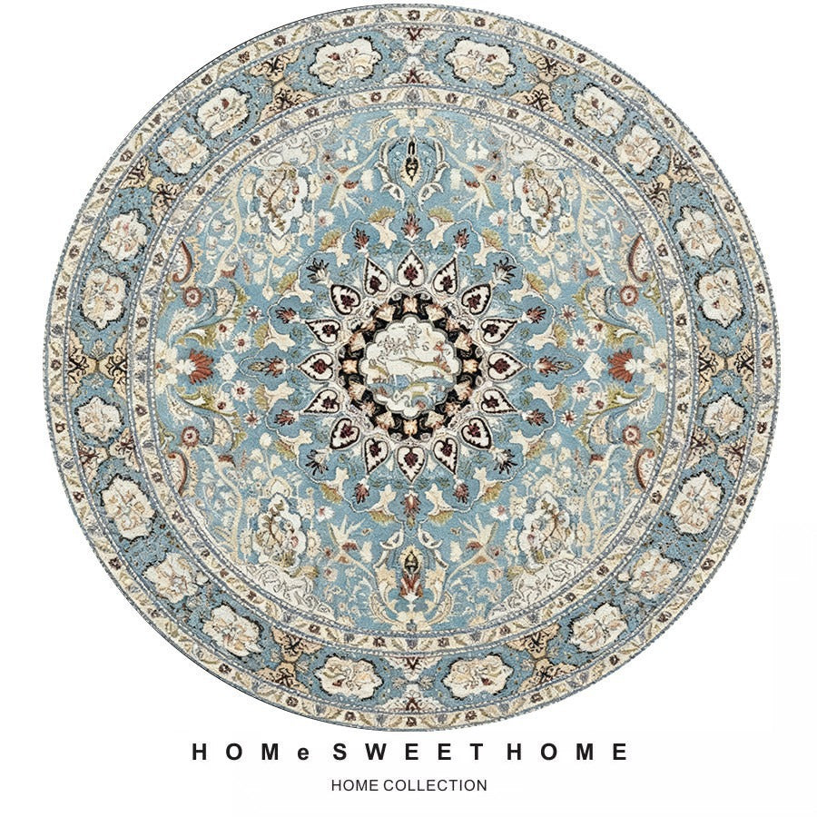 Vintage-Inspired Round Rug