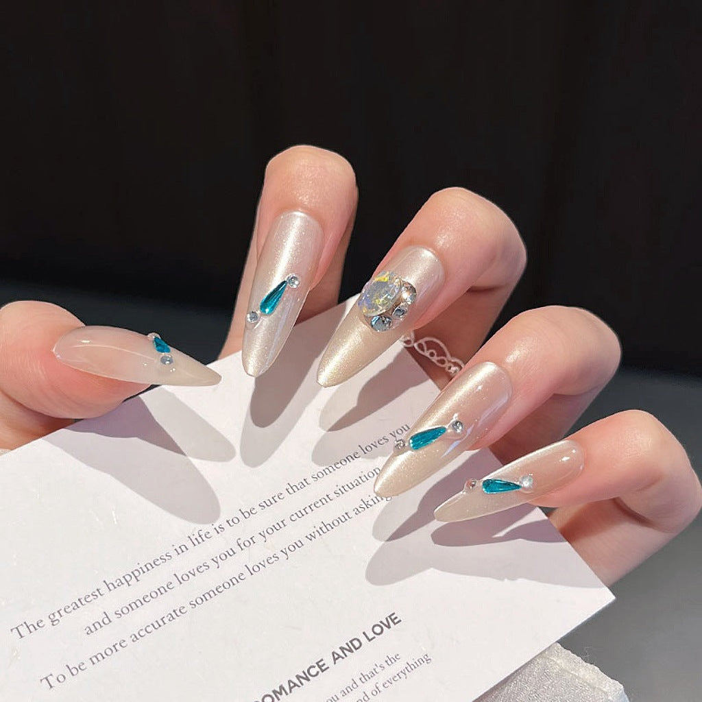 Crystal-Embellished Nail Art Extensions Bowlift