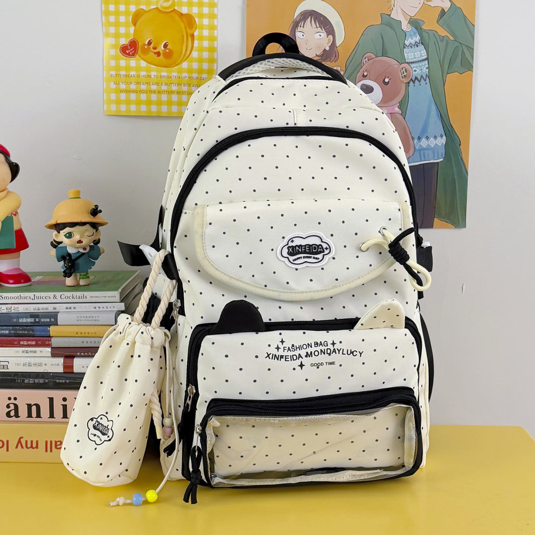 Cute Polka Dot Design Backpack
