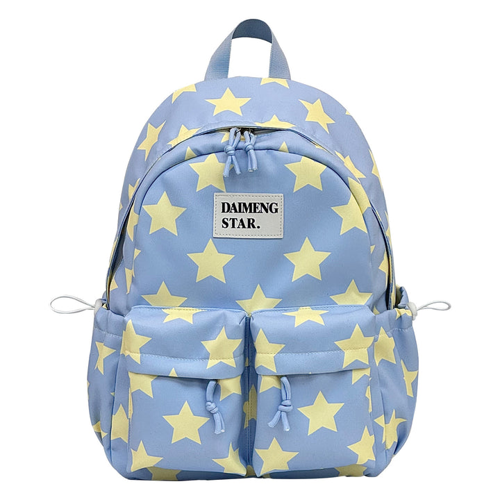 Star-Patterned Casual Backpack Bowlift