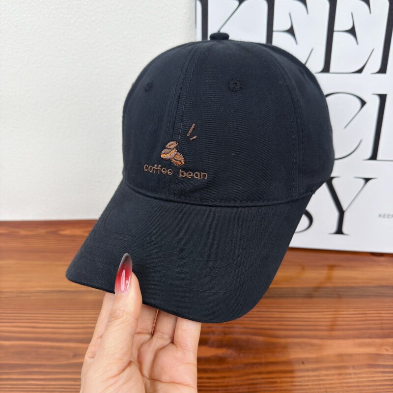 Women's Embroidered Coffee Bean Baseball Cap Bowlift