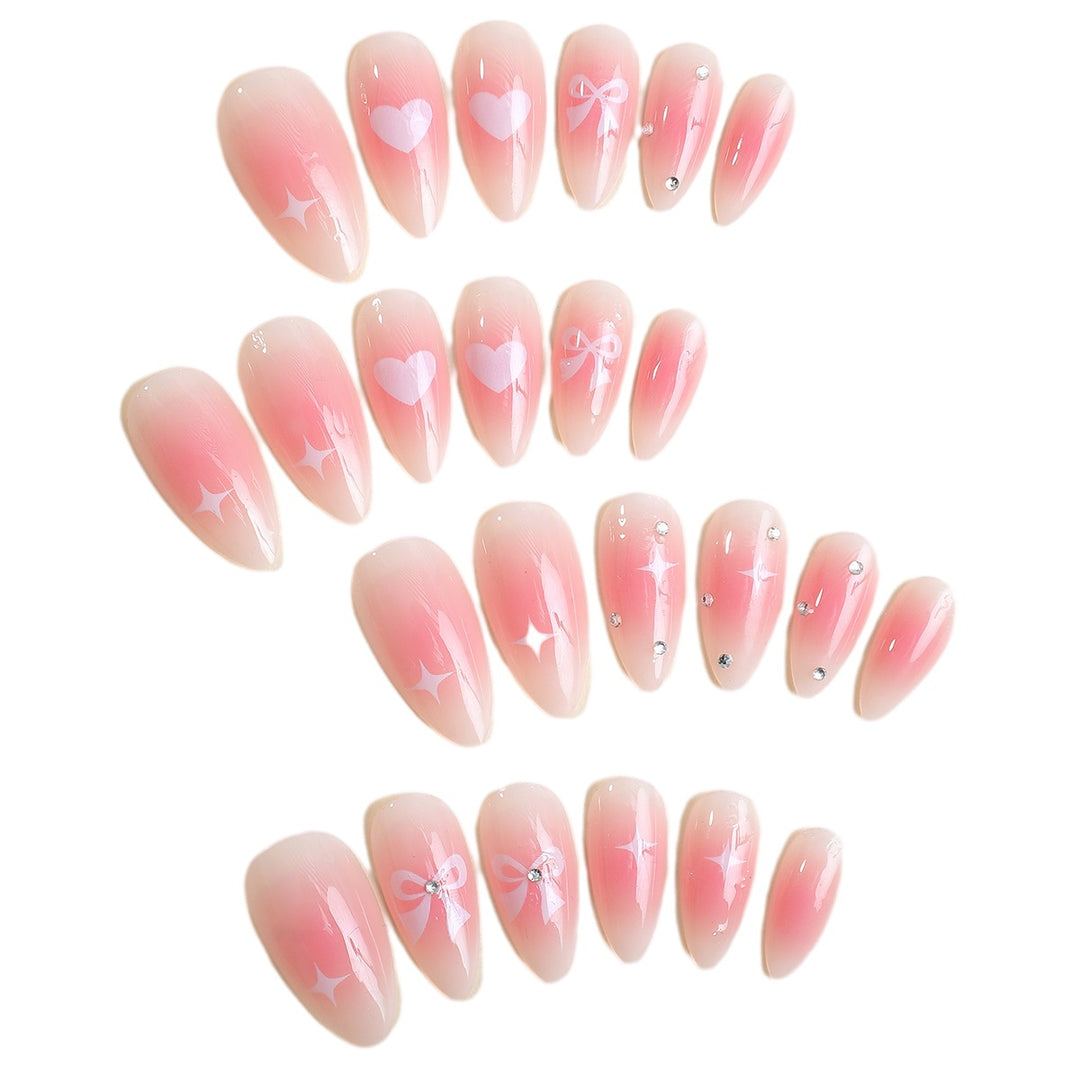 Decorative Theme Press-On Nail Set Bowlift