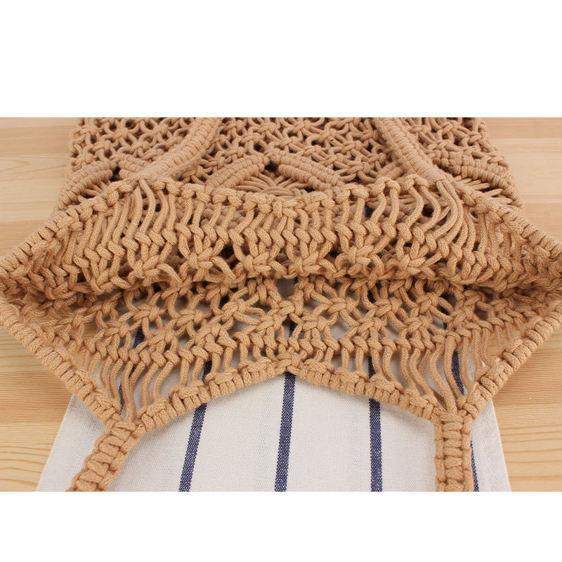 Hand-knotted Macrame Tote Bag Bowlift