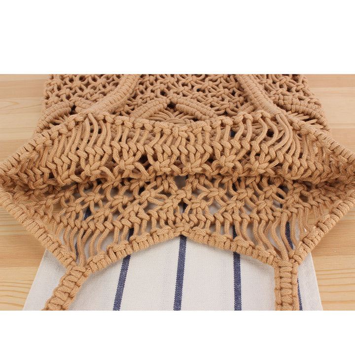 Hand-knotted Macrame Tote Bag Bowlift