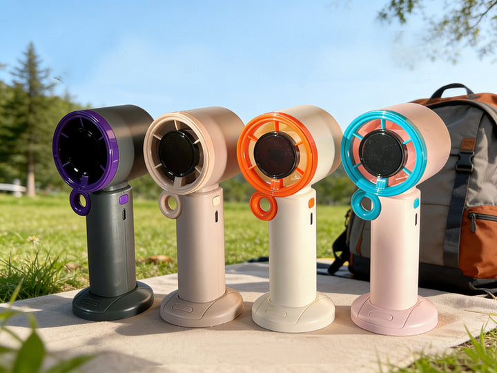 Unisex Portable Hand Fan with Ergonomic Design and USB Charging Bowlift