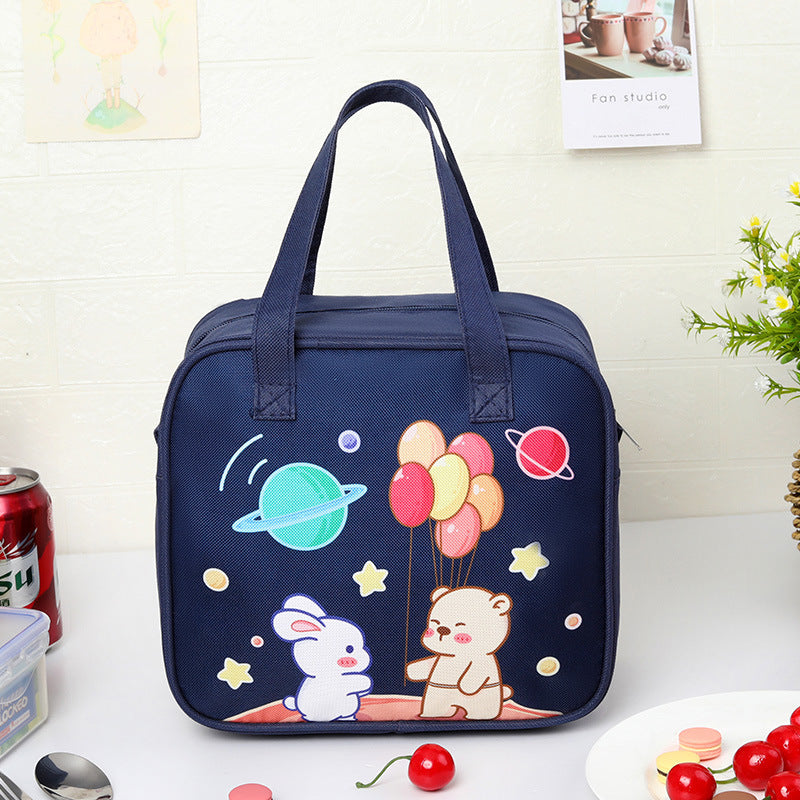 Children's Insulated Bear-Themed Lunch Bag Bowlift