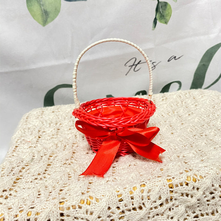 Decorative Miniature Woven Gift Basket Bowlift