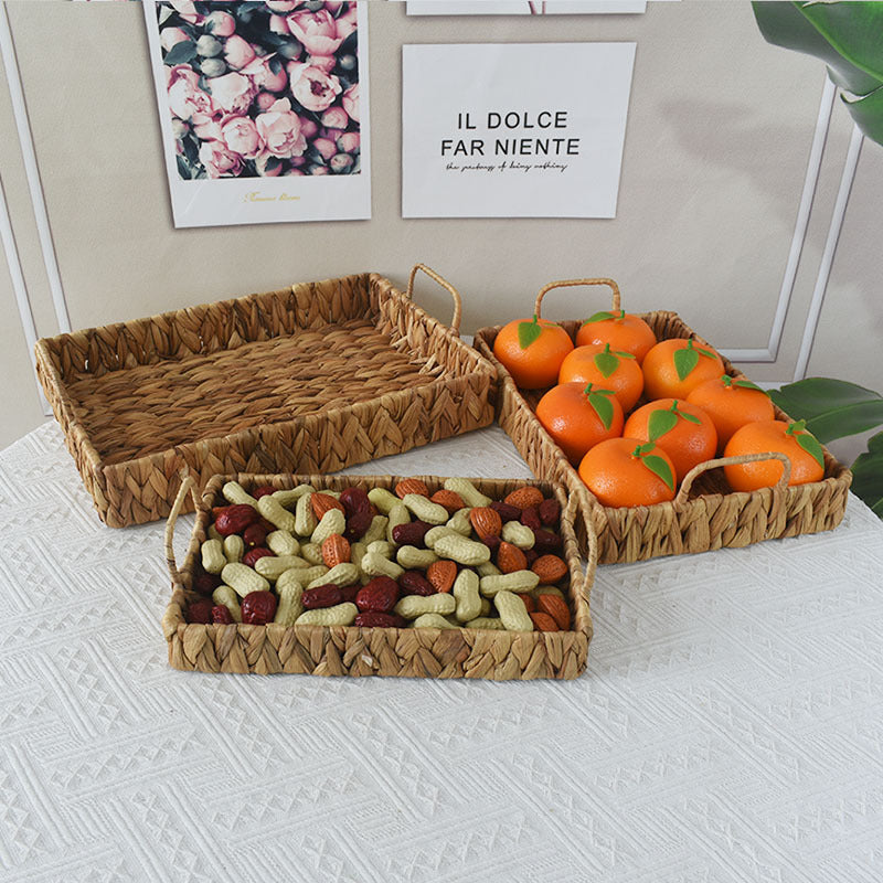 Handwoven Storage Tray Bowlift
