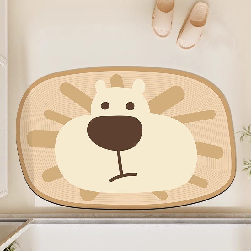 Cute Frog Design Bath Mat