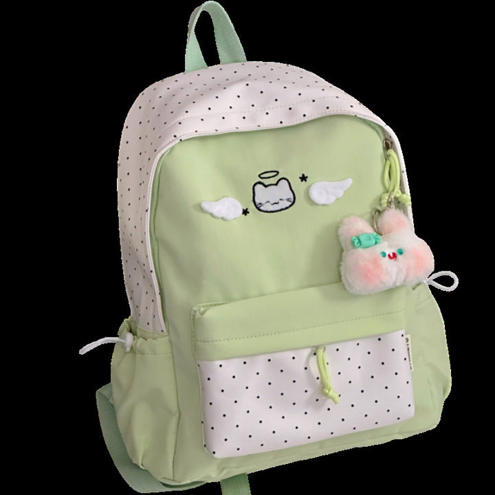 Cute Character Embroidered Backpack Bowlift