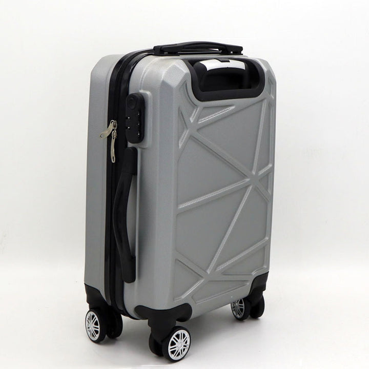 Unisex Geometric Hard Shell Spinner Suitcase Bowlift