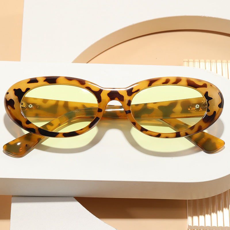 Women's elegant oval-shaped sunglasses with high-quality lenses Bowlift