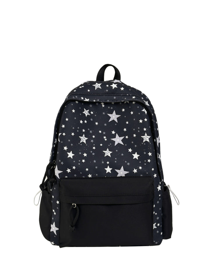 Star-Patterned Multi-Compartment Backpack