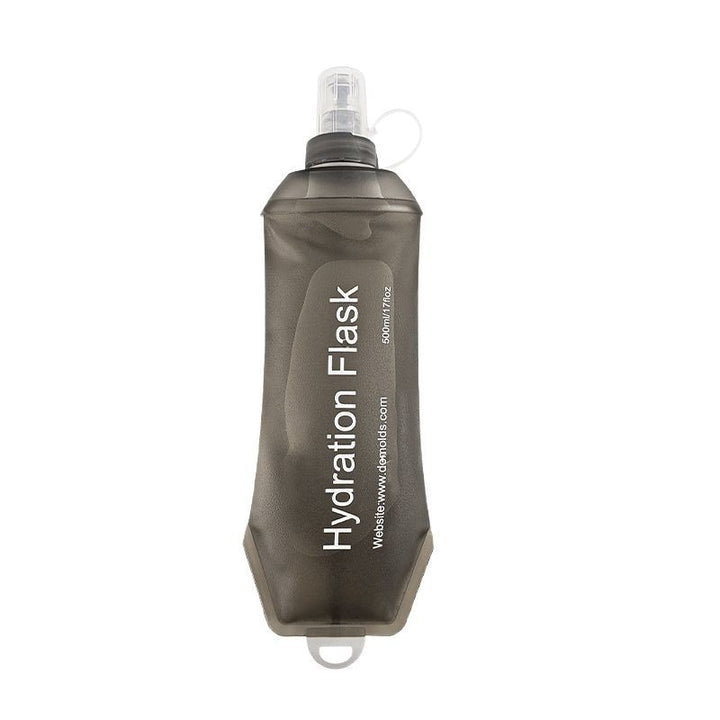 Collapsible Silicone Hydration Flask with Flip Straw Cap Bowlift