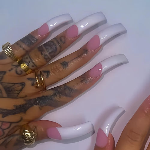 Elegant Stiletto Press-On Nail Extensions Bowlift