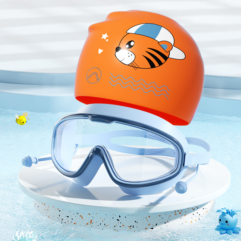 Kids Fun Tiger-Themed Swim Set Bowlift