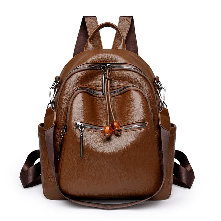 Premium Leather Travel Backpack Bowlift