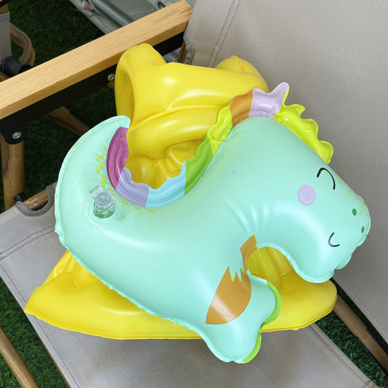 Inflatable Dinosaur-Themed Pool Float Bowlift