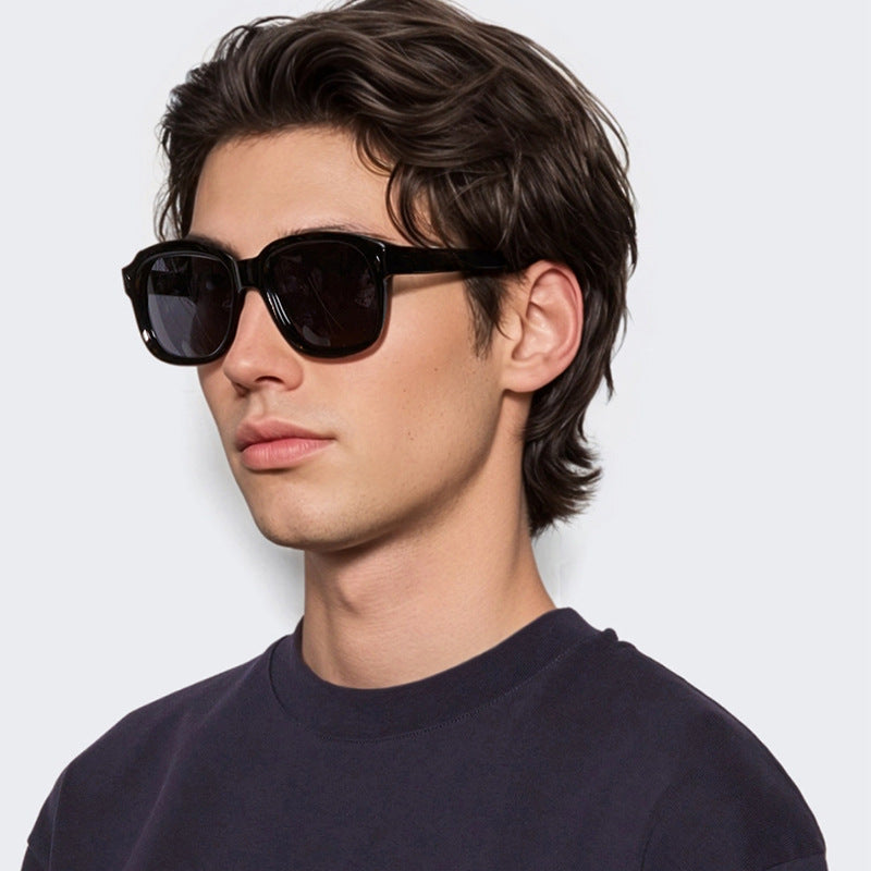 Women Fashionable Square Sunglasses with Transparent Frame and Sturdy Lenses Bowlift