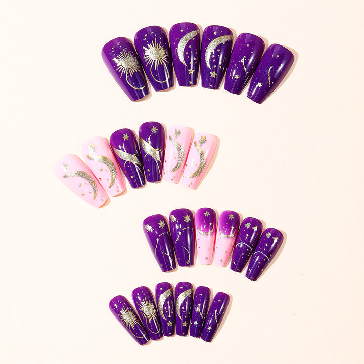 Celestial-Themed Nail Art Design Set Bowlift