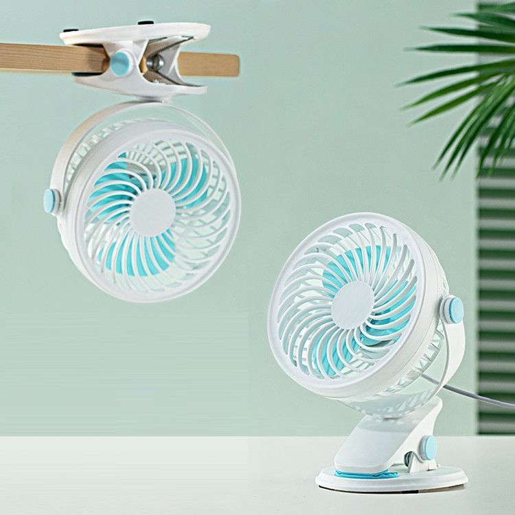 Unisex portable table fan with rechargeable battery and clip mount tiltable fan head Bowlift